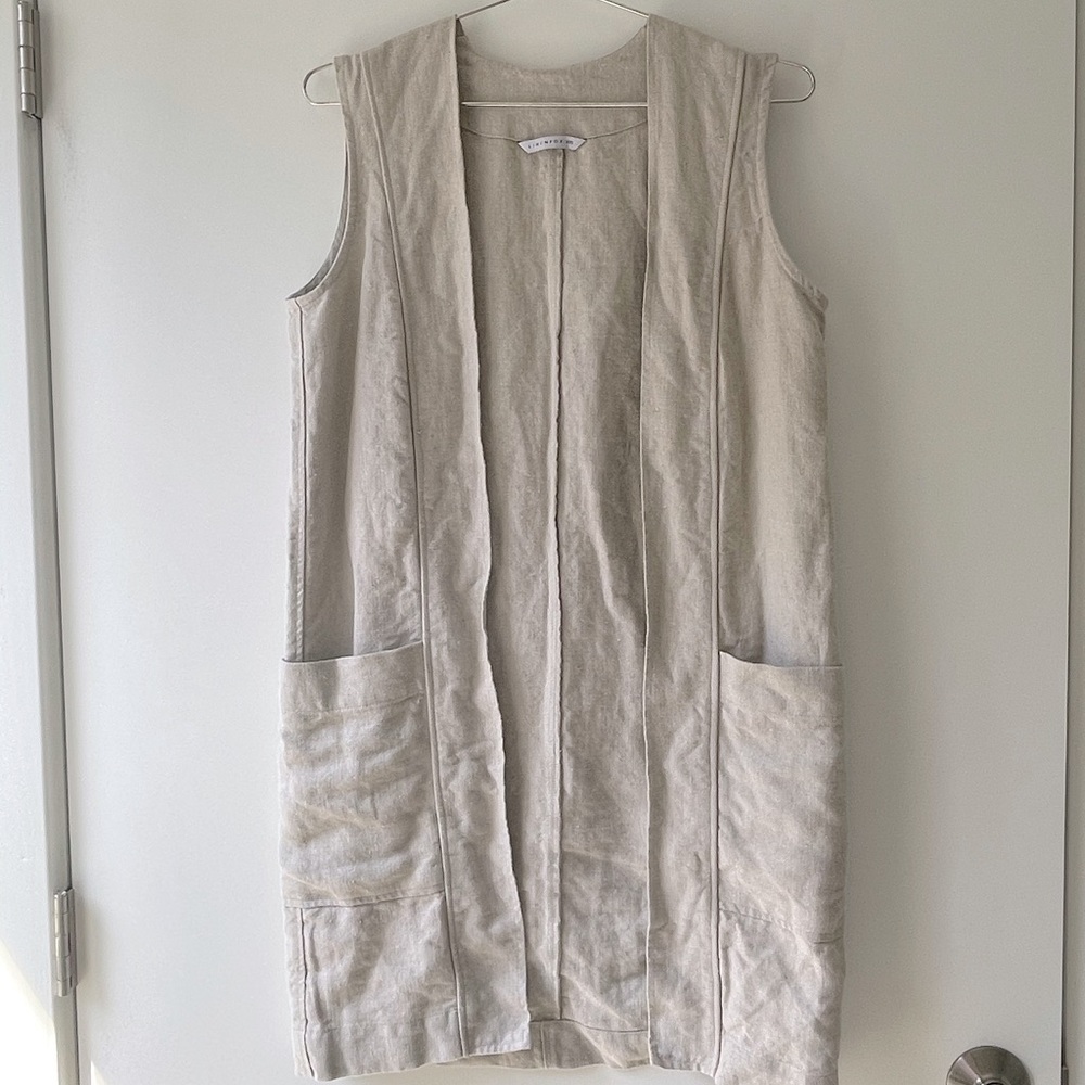 Linenfox Amber vest, heavy linen